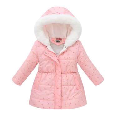 Cameland Manteau d'Hiver à Capuche à Col Long à la Taille pour Garçons et Filles en Coton