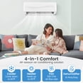 thumbnail image 2 of Giantex Mini Split AC, 9000 BTU Inverter Air Conditioner & Heater, AC Unit with Installation Kit, Cools up to 450 sq. Ft, 2 of 10