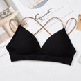 thumbnail image 1 of VONKY Triangular cup gathered, chest wrapped, strapless, threaded, no steel ring, sexy back, suspender bra, 1 of 2