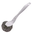 thumbnail image 2 of WHEANG 1 Pcs Brosse à Récurer avec Manche Vient 1 Pcs Brosse à Récurer à Manche Court en Acier Inoxydable avec 1 Pcs Brosse à Récurer à Fil de Rechange pour Casseroles et Poêles, 2 of 5