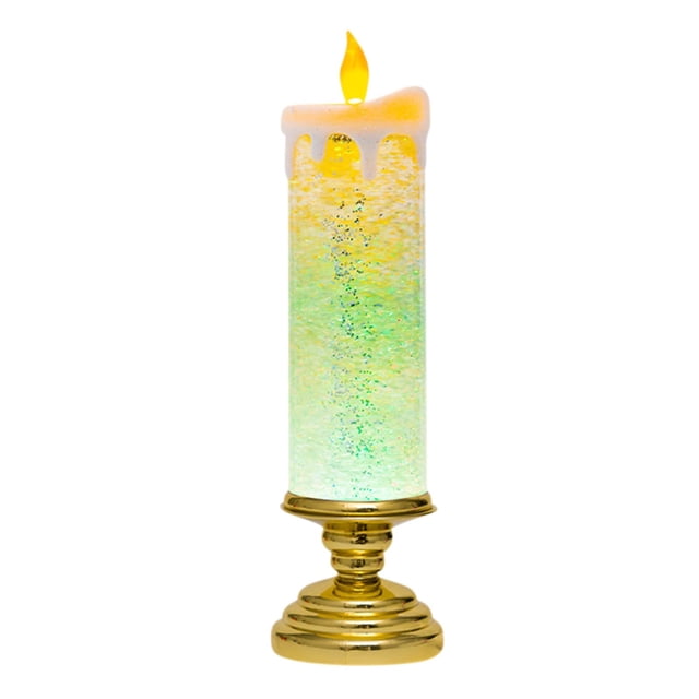 Eoozwa Flameless LED Crystal Candle with Remote & USB Color Changing Table Lamp for Wedding Centerpiece, Romantic Home Decor for Mother‘s Day, Bridal Shower, Spring Party