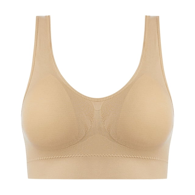 Timegard Plus Size Bras for Women Wireless High Support Breathable Comfort Daily Seamless Bralette