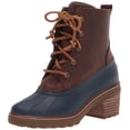 thumbnail image 1 of Sperry Women's Saltwater Heel Rain Boot, Brown/Navy, 9.5, 1 of 1