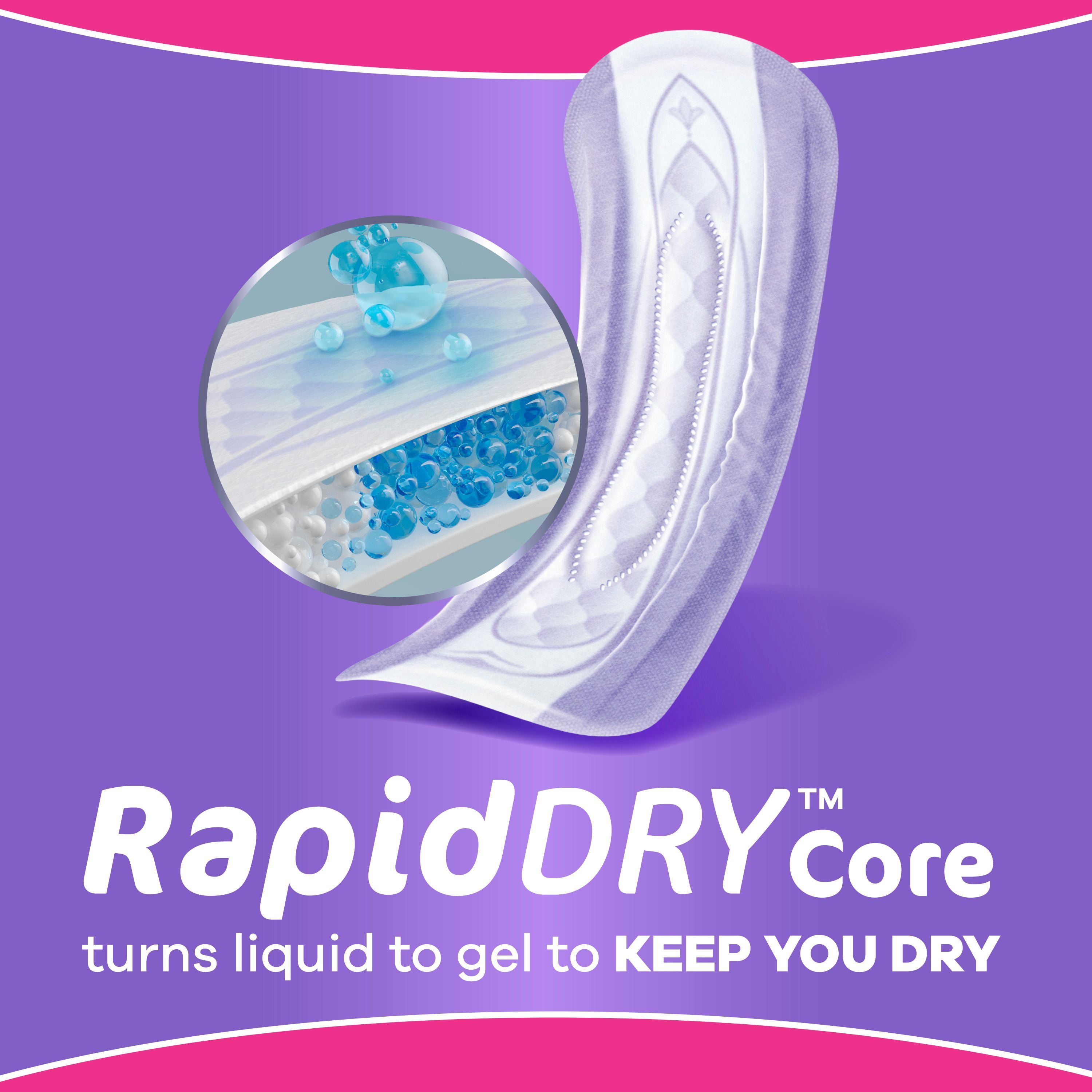 Always Discreet Adult Incontinence Pads for Women, Moderate Absorbency, Regular Length, Postpartum Pads