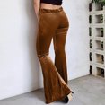 thumbnail image 3 of Birdeem Mode Femmes Pantalon Confortable Uni Décontracté à Pattes d'Éléphant Pantalon Taille Haute, 3 of 7