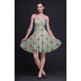 thumbnail image 2 of Bimba Robe Soleil Mini pour Femmes à Bretelles Spaghetti, Haut à Taille Smockée Imprimé Floral - Grand, 2 of 5