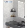 thumbnail image 2 of Matte Black Bathroom Corner Shower Shelves 10" 2Pack AJO BEND, Stainless Steel Recessed Corner Shelf Rack for Tile Wall, Wall-Mounted Triangle Organizer Storage, No Drilling Required, 2 of 8