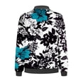 thumbnail image 4 of EQWLJWE Liquidation d'Économies d'Été! Veste Bomber de Baseball Zippée à Poches Imprimées Décontractée pour Femmes, Manteau, 4 of 5