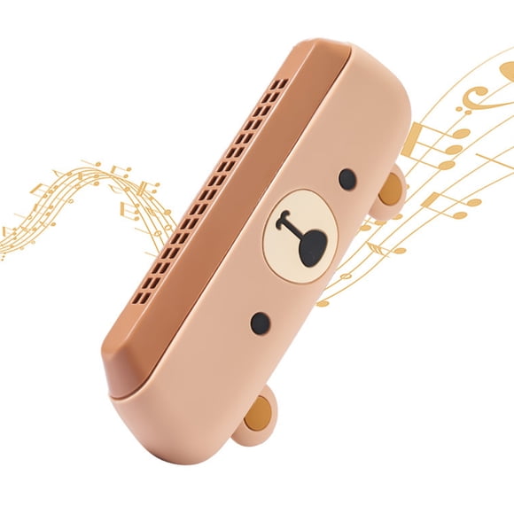 mmirethe Silica Gel 16 Holes C Key Cute Harmonica Music Toy For Toddlers Multi-Functional Instrument Safe bunny