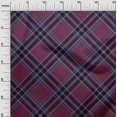 thumbnail image 2 of oneOone Silk Tabby Fabric Tartan Check Print Sewing Fabric BTY 42 Inch Wide, 2 of 4