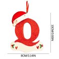 thumbnail image 3 of Agiferg Christmas Little Red Hat Letter Pendant DIY Writable Name 26 Letter Pendant 5PCS, 3 of 5