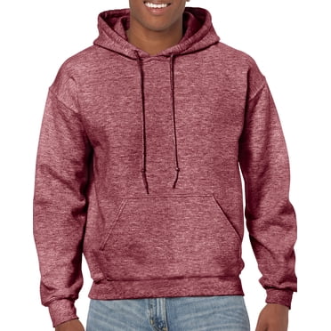 Gildan Mens Heavy Blend Hooded Sweatshirt, XL, Heather Sport Dark Maroon