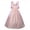 Pink, variant on Huanglei Women's Dress Retro Style Solid Color Trumpet Sleeve Long Princess Dress