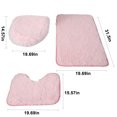 thumbnail image 3 of LSLJS Bathroom Mats Sets 3 Piece Bathroom Carpet, Super Soft Non Slip Bathtub Carpet and Absorbent Bath Mat, Bathroom Carpet, Plush Bath Mat for Bathroom, 3 of 9