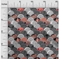 thumbnail image 2 of oneOone Velvet Peach Fabric Asian Mandala Craft Projects Decor Fabric Printed By The Yard 58 Inch Wide, 2 of 4