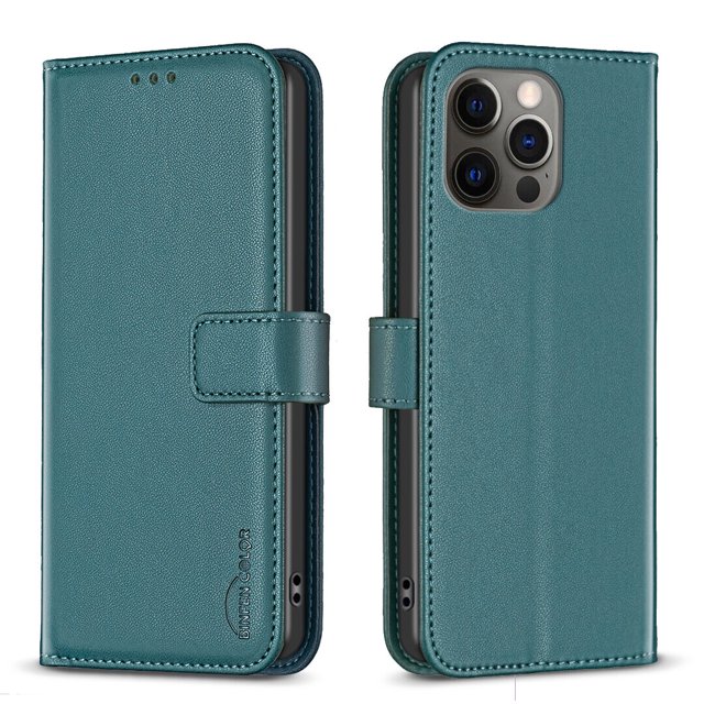 Compatible with iPhone 12 Pro Wallet Case with Card Slots Magnetic Closure Flip Folio Cover