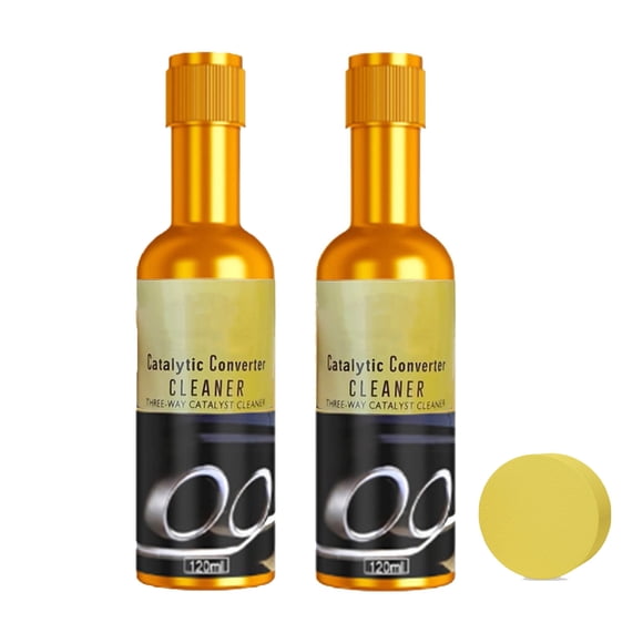 Catalytic Converter Cleaner, 120ml Engine And Exhaust System Cleaner, Carbon Deposit Remover For Gasoline Engines, Fuel System Treatment, Emissions Reducer, Performance Enhancer