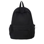Black Large Capacity Backpack Middle School And College Student'S Bag For Women Simples And Versatile Campus Style Backpack For Women