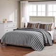 thumbnail image 2 of Greenland Home Durango Ensemble de Courtepointe Réversible 100 % Coton, 2 Pcs Lit Simple/TG, Terre, 2 of 5
