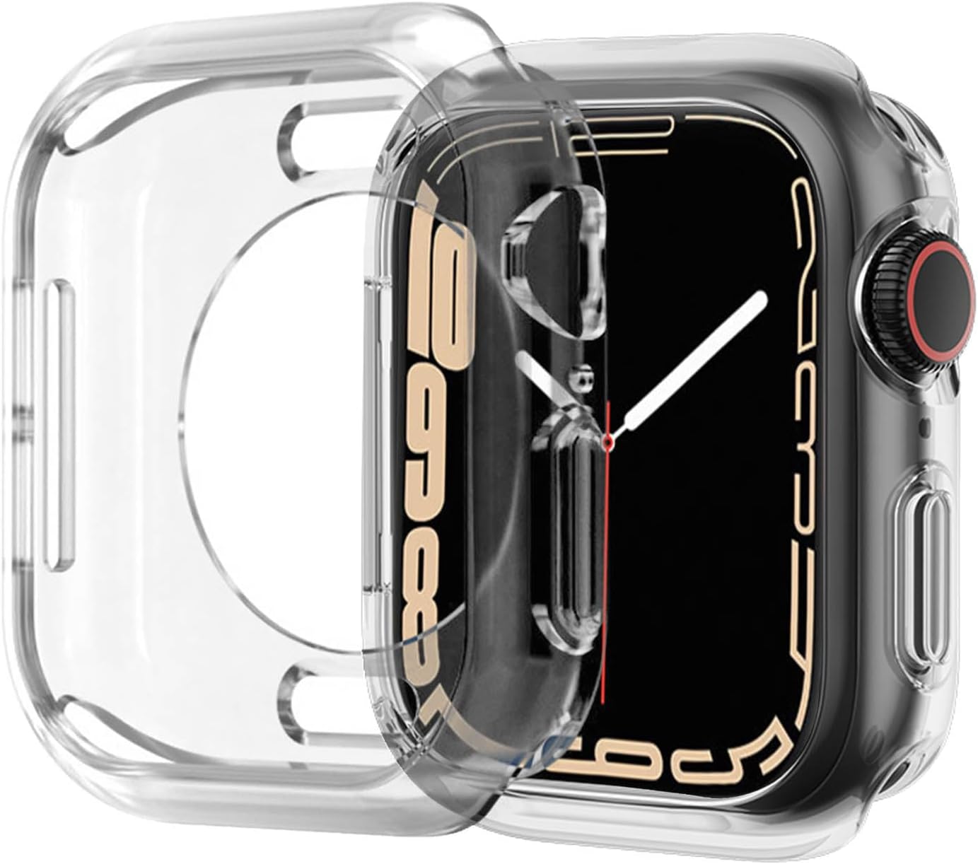 XiHAMA Ultra Thin Soft TPU Bumper Case Compatible with iWatch Apple Watch Series SE 6/5/4