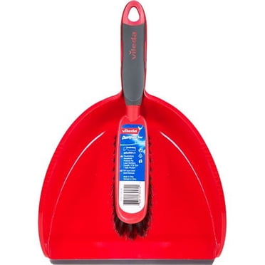 Ensemble Porte-Poussière Vileda - Brosse à Récurer, Format Compact