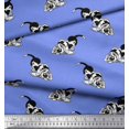 thumbnail image 2 of Soimoi Poly Georgette Fabric Basset Hound Dog Decor Fabric Printed Yard 52 Inch Wide, 2 of 3