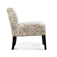 thumbnail image 5 of Topbuy Chaise d'Appoint Sans Bras Chaise de Loisirs Rembourrée à Motif Canapé Simple, 5 of 5