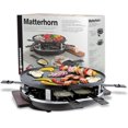 thumbnail image 1 of Swissmar 8-Person Raclette Party Grill with Reversible Cast Aluminum Non-Stick Grill Plate & Black Base - Electric Indoor Grill for Versatile Cooking - Includes Raclette Dishes & Spatulas, 1 of 6