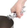 thumbnail image 3 of Lève-pot en Aluminium Poignée de Casserole de Camping Support de Pot de Cuisson Extérieur, 3 of 6