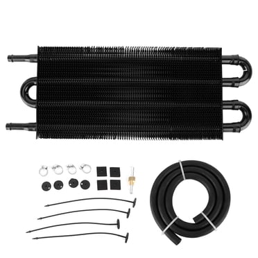 Refroidisseur d'Huile, Radiateur d'Huile de Haute Qualité 4Rows, Aluminium pour Refroidir l'Huile Moteur Tous les Véhicules Transmission Différentielle Arrière