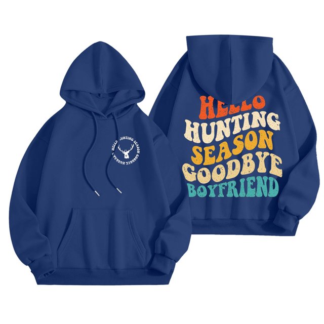 WEAIXIMIUNG Fall Sweatshirts Autumn Winter Printed Hoodie for Women