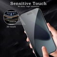 thumbnail image 3 of 3 Pack for iPhone 17 Pro Max Privacy Screen Protector, 9H Anti Spy Dark Tempered Glass Screen Protector for iPhone 17 Pro Max, Easy Installation, Bubble Free, 3 of 7