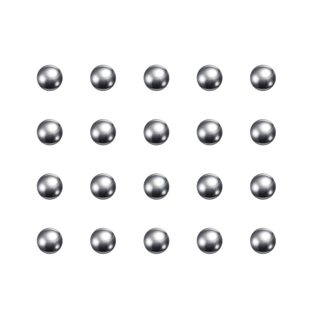 Unique Bargains Billes de Roulement en Acier au Carbone 6 mm Polies avec Précision, Lot de 200