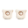 thumbnail image 4 of QualitChoice Cat Neck Cone Puppy Accessories Elizabethan Collars Adjustable Dogs Collar Breathable Surgery Kitten Cones Toast Pattern L 2Set, 4 of 6