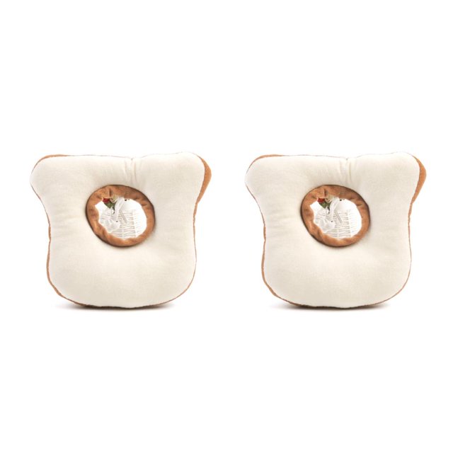 Langgg Cat Neck Cone Puppy Accessories Adjustable Dogs Feeding Cover Collar Toast Anti-Bite Surgery Kitten Cones Toast Pattern L 2Set