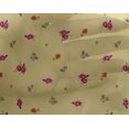 thumbnail image 4 of oneOone Georgette Viscose Fabric Leaves & Flower Floral Print Sewing Fabric BTY 42 Inch Wide, 4 of 4