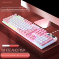 thumbnail image 3 of funtasica Clavier Machine à Écrire tactile 104 Touches Bureau Blanc Rose, 3 of 4