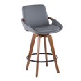 thumbnail image 1 of Tabouret de comptoir moderne milieu-du-siècle Cosmo, de LumiSource, 1 of 8