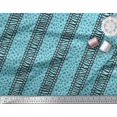thumbnail image 3 of Soimoi Blue Poly Georgette Fabric Stripe,Leopard & Wild Animal Skin Print Sewing Fabric BTY 52 Inch Wide, 3 of 3