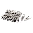 thumbnail image 1 of Unique Bargains 20 Pcs Pinces à Vêtements Suspendues en Acier Inoxydable à Ressort Épingles, 1 of 1