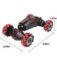 thumbnail image 3 of SIYTUAU Red 2 4G Rc Stunt Car With Light Spray Transforming Vehicle Plastic Rechargeable Remote Control Off Road Car For Boys Kids Gift Red Car Red, 3 of 9
