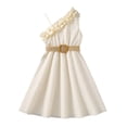 thumbnail image 1 of 2025 Girls Dresses Children Dress Spring Summer Face Print Dress Strap Ruffles Solid Color Girl Dresses 6-9 Months Princess Girls Casual Dress Girl Cat Dress with, 1 of 4