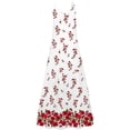 thumbnail image 4 of yievot Robes Maxi pour Femmes Été Mode Imprimé Col en V Sans Manches Bretelles Robe Longue, 4 of 4