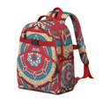 thumbnail image 4 of Trippy Abstract Geometric School Backpack Adjustable Padded Straps Chest Buckle Spacious Durable Backpack For Elementary School, 4 of 6