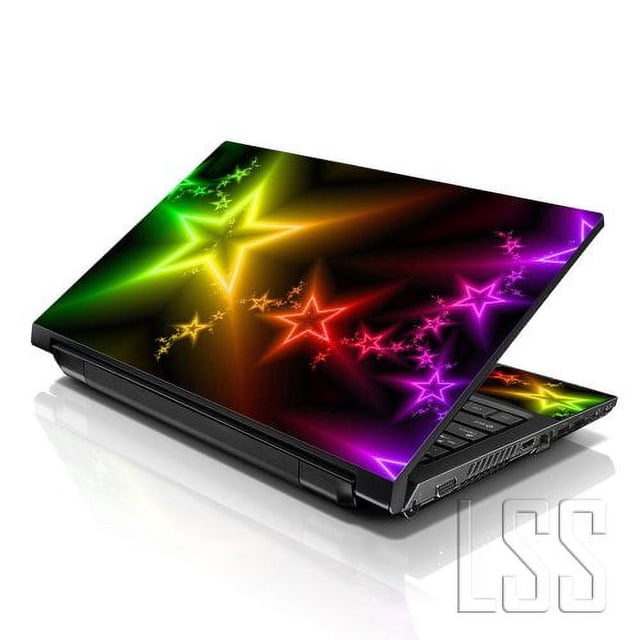 LSS Laptop Skin Sticker 15.6 Inches Night Stars Pattern With 2 Wrist Pads