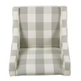 thumbnail image 4 of HomePop Modern Swoop Arm Accent Chair, Gray Plaid, 4 of 5