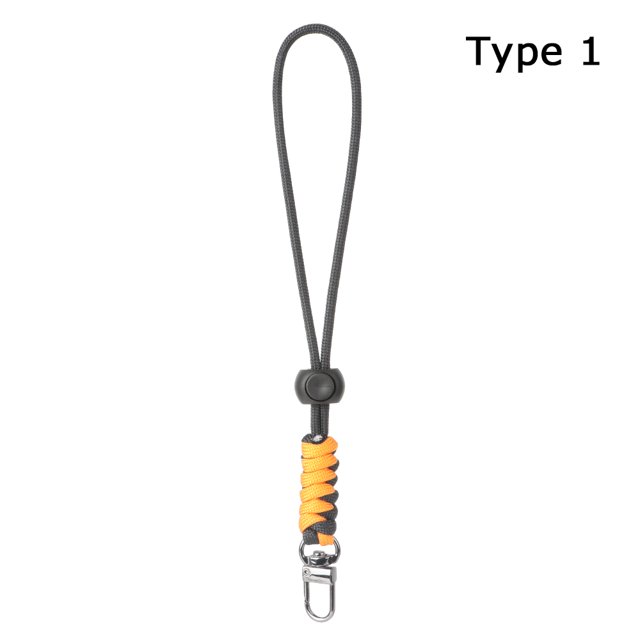 Paracord Keychain Lanyard Rotatable Buckle High Strength Parachute Cord Outdoor Backpack Key Ring Neck Hanging Rope 1
