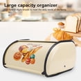 thumbnail image 4 of Bread Bin Metal Bread Box Bread Storage Countertop Bread Box Breadbox Holds for Your Kitchen Counter, 4 of 7