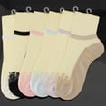 thumbnail image 4 of CEHVOM Women's Fashion Casual Invisible Short Lace Breathable Socks, 4 of 5