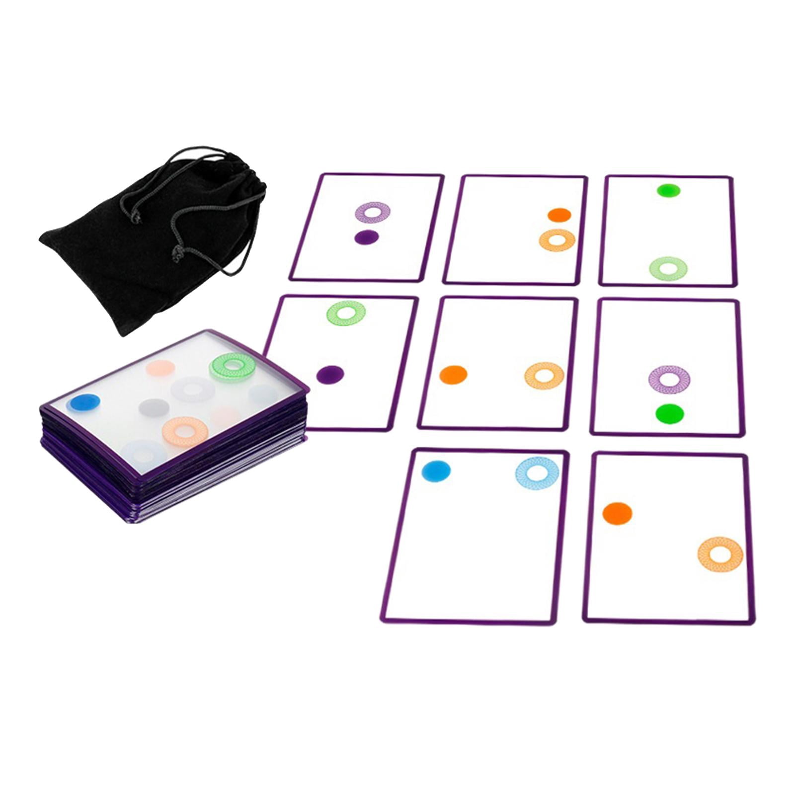 Transparent Overlap Card Swish Toy Set Puzzle Development Card Game for